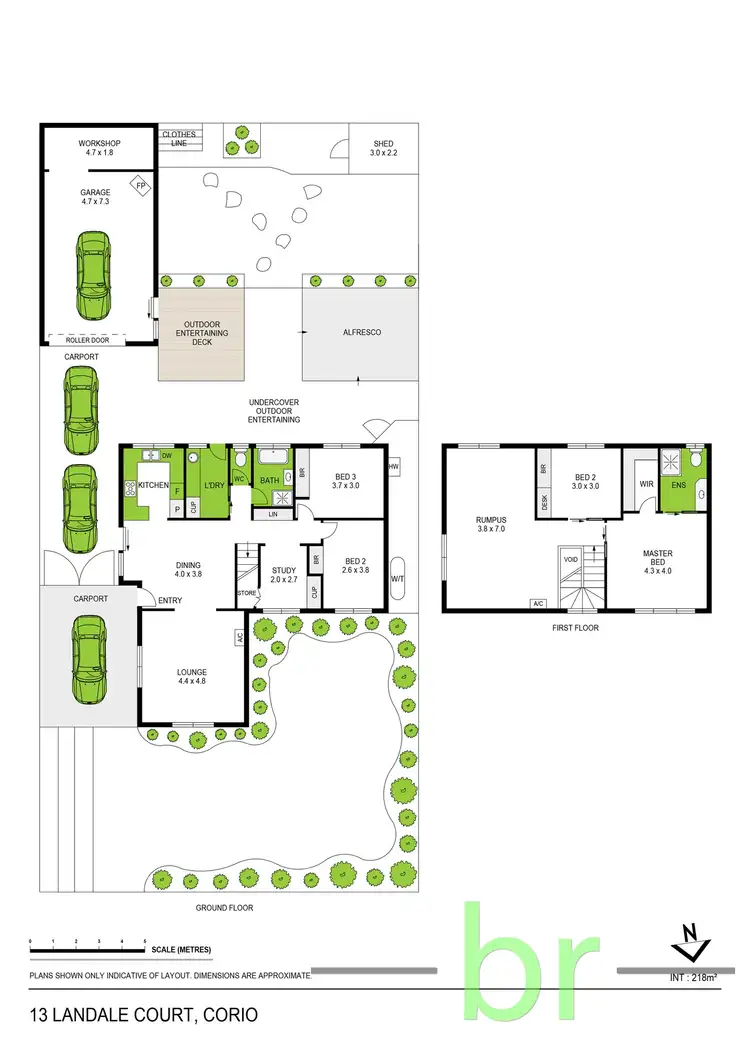 Floorplan of Homely house listing, 13 Landale Court, Corio VIC 3214