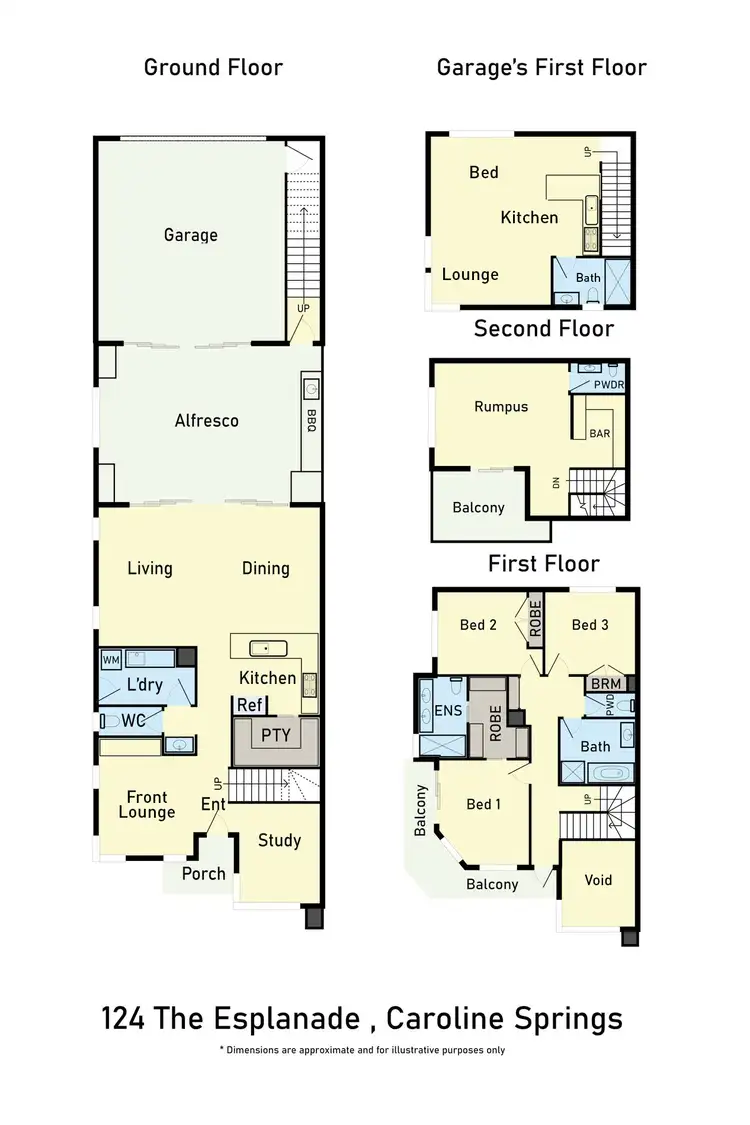 Floorplan of Homely house listing, 124 The Esplanade, Caroline Springs VIC 3023