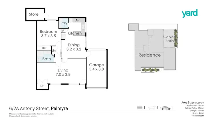 Floorplan of Homely villa listing, 6/2a Antony Street, Palmyra WA 6157