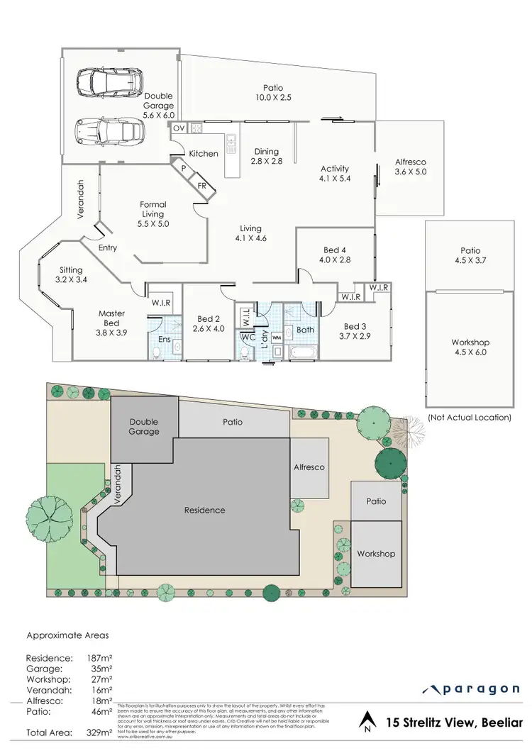 Floorplan of Homely house listing, 15 Strelitz View, Beeliar WA 6164