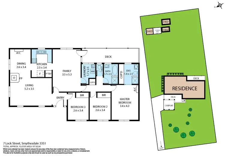 Floorplan of Homely house listing, 7 Lock Street, Smythesdale VIC 3351