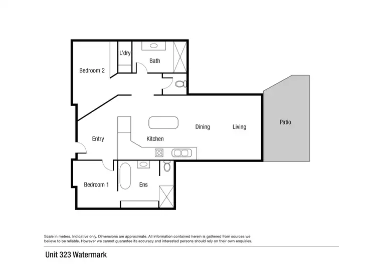 Floorplan of Homely unit listing, 323/72-74 The Strand, North Ward QLD 4810