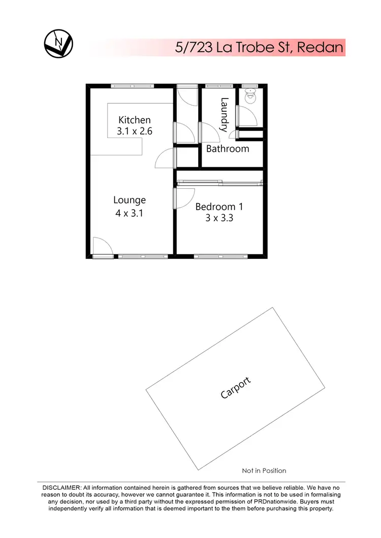 Floorplan of Homely house listing, 5/723 Latrobe Street, Redan VIC 3350