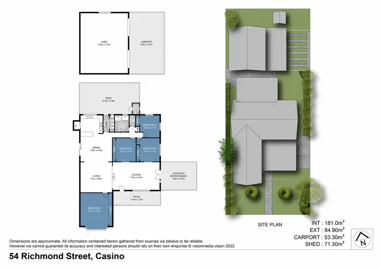 Floorplan of Homely house listing, 54 Richmond Street, Casino NSW 2470