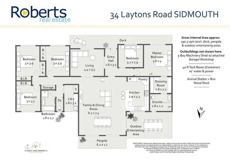 Floorplan of Homely rural property listing, 34 Laytons Road, Sidmouth TAS 7270