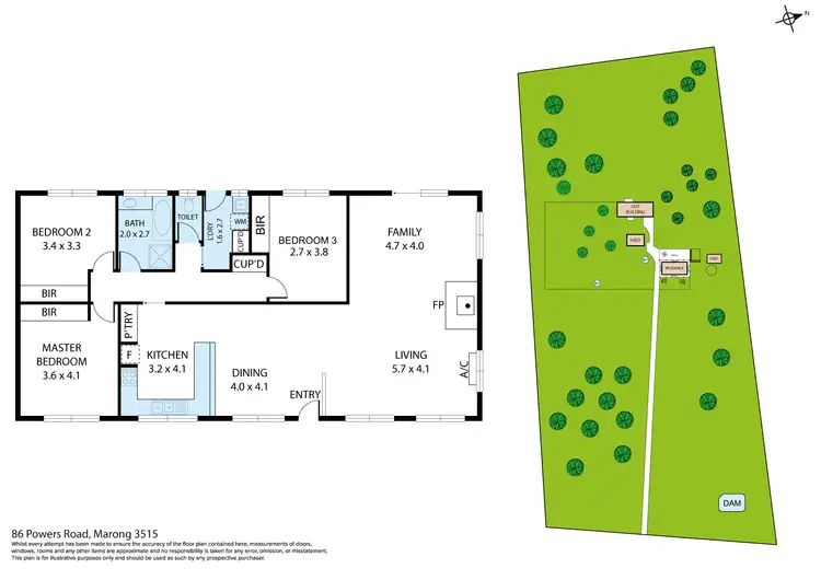 Floorplan of Homely house listing, 86 Powers Road, Marong VIC 3515
