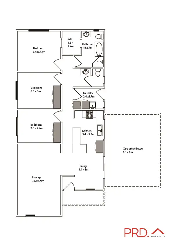 Floorplan of Homely house listing, 9 Merlot Court, Mildura VIC 3500