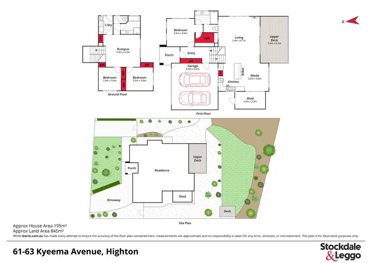 Floorplan of Homely house listing, 61-63 Kyeema Avenue, Highton VIC 3216