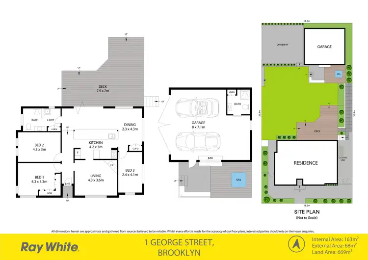 Floorplan of Homely house listing, 1 George Street, Brooklyn NSW 2083