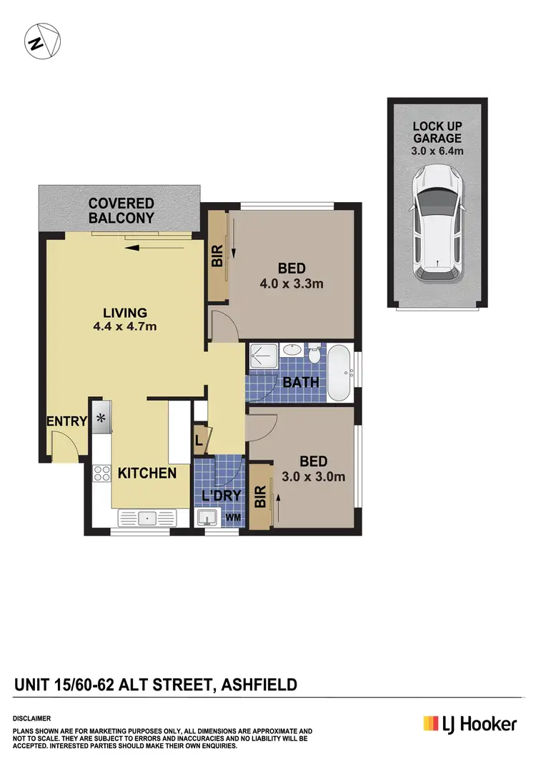 Floorplan of Homely unit listing, 15/60-62 Alt Street, Ashfield NSW 2131