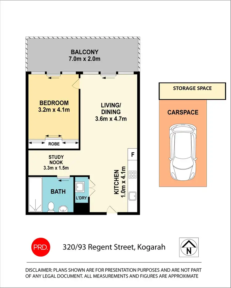 Floorplan of Homely apartment listing, 320/93 Regent Street, Kogarah NSW 2217