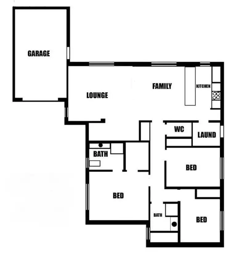 Floorplan of Homely unit listing, 2/43 Rosala Avenue, Altona North VIC 3025