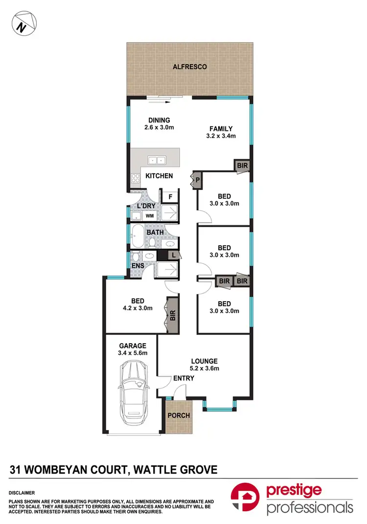 Floorplan of Homely house listing, 31 Wombeyan Court, Wattle Grove NSW 2173