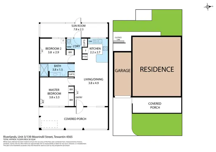 Floorplan of Homely unit listing, 3/139 Moorindil Street, Tewantin QLD 4565