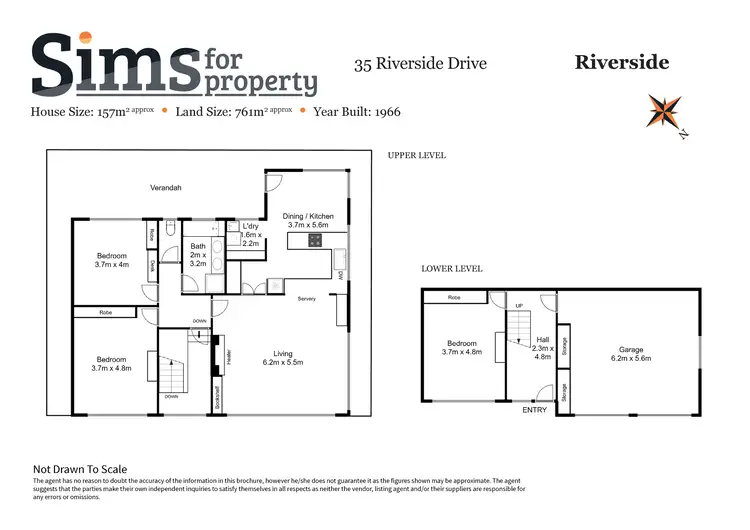 Floorplan of Homely house listing, 35 Riverside Drive, Riverside TAS 7250