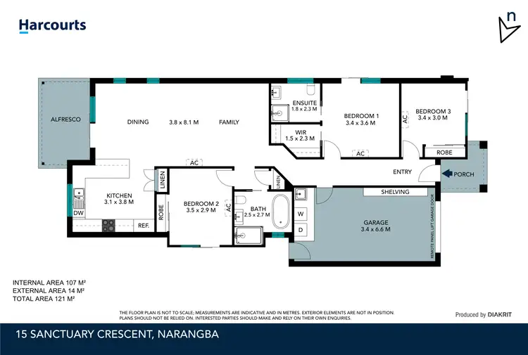 Floorplan of Homely house listing, 15 Sanctuary Crescent, Narangba QLD 4504
