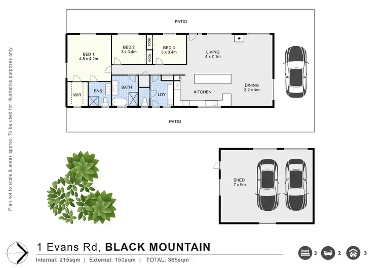 Floorplan of Homely house listing, 1 Evans Road, Black Mountain QLD 4563