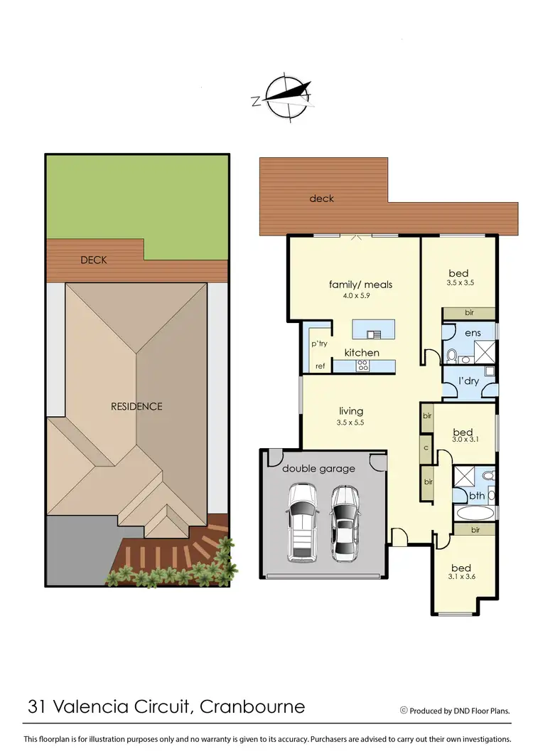 Floorplan of Homely house listing, 31 Valencia Circuit, Cranbourne VIC 3977