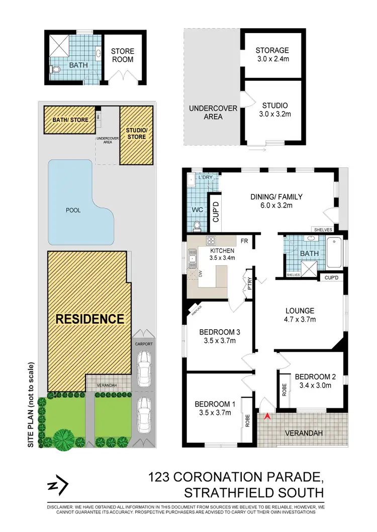 Floorplan of Homely house listing, 123 CORONATION PARADE, Strathfield South NSW 2136