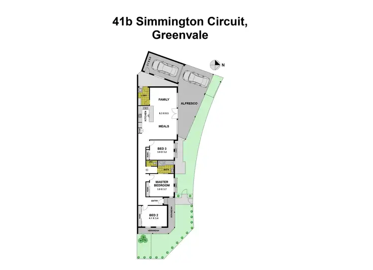 Floorplan of Homely house listing, 41B Simmington Circuit, Greenvale VIC 3059