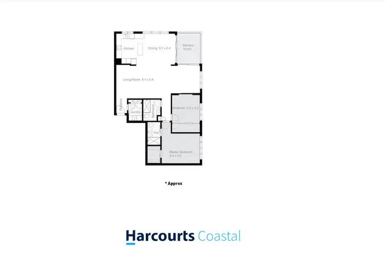 Floorplan of Homely apartment listing, 33/77 Brighton Parade, Southport QLD 4215