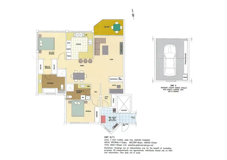 Floorplan of Homely apartment listing, 9/11 Riverview Parade, Surfers Paradise QLD 4217