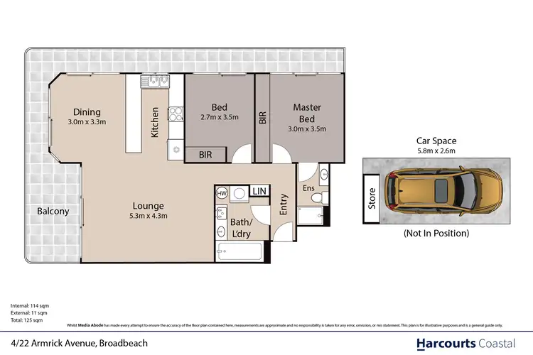 Floorplan of Homely apartment listing, 4/22 Armrick Avenue, Broadbeach QLD 4218