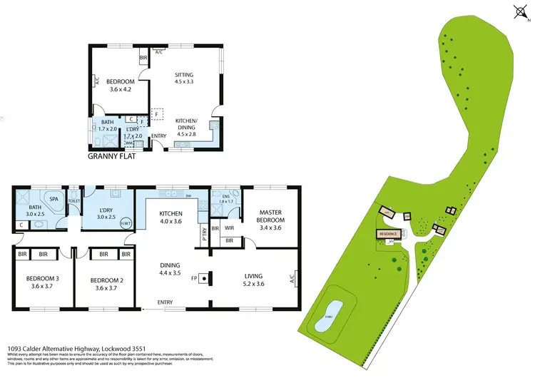 Floorplan of Homely house listing, 1093 Calder Alternative Highway, Lockwood VIC 3551