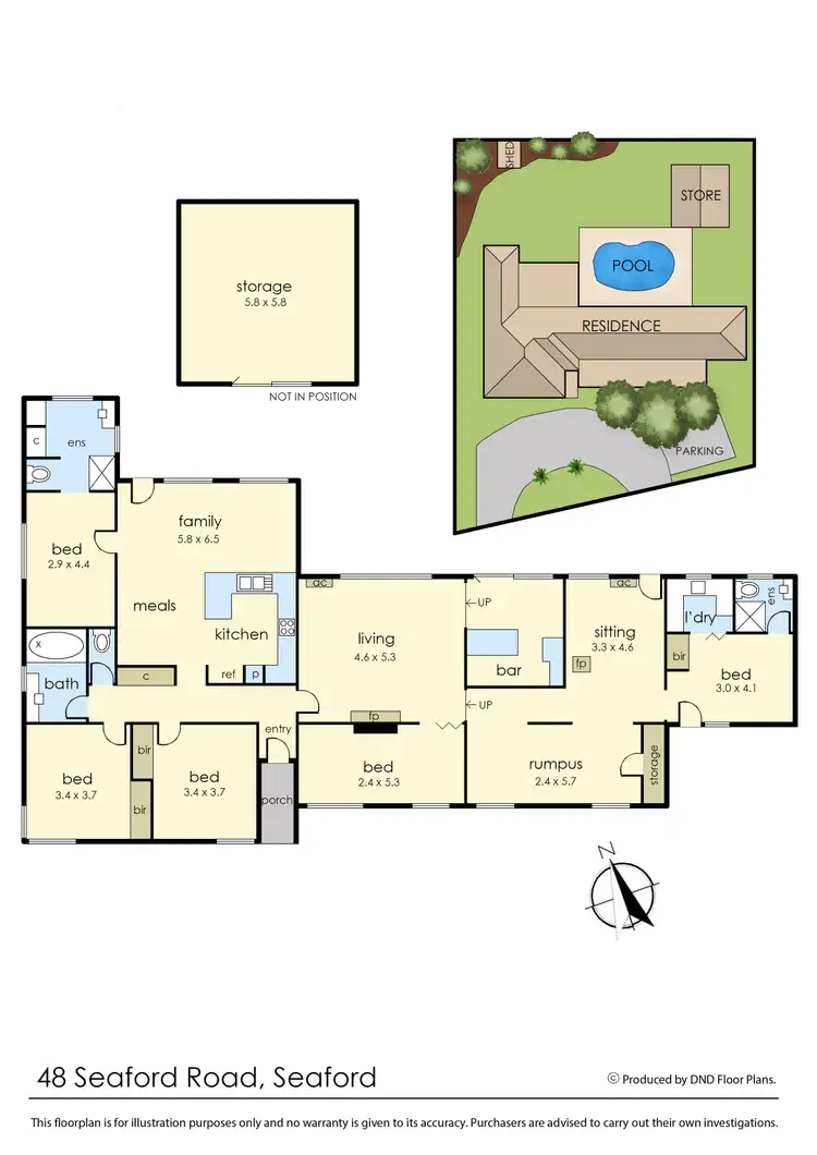 Floorplan of Homely house listing, 48 Seaford Road, Seaford VIC 3198