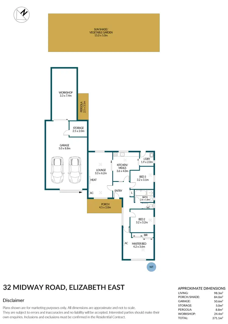 Floorplan of Homely house listing, 32 Midway Road, Elizabeth East SA 5112