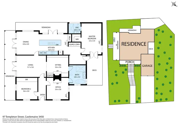 Floorplan of Homely house listing, 97 Templeton Street East, Castlemaine VIC 3450