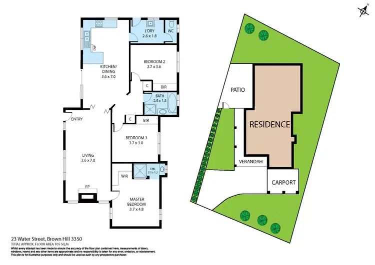 Floorplan of Homely house listing, 23 Water Street, Brown Hill VIC 3350