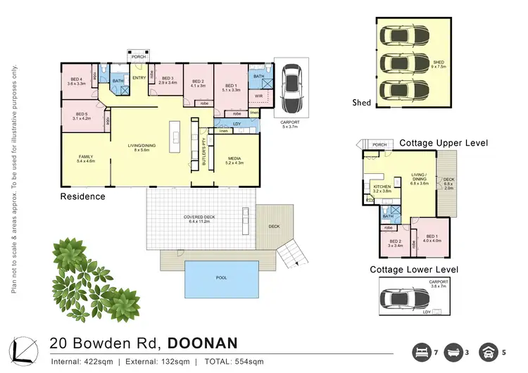 Floorplan of Homely house listing, 20 Bowden Road, Doonan QLD 4562