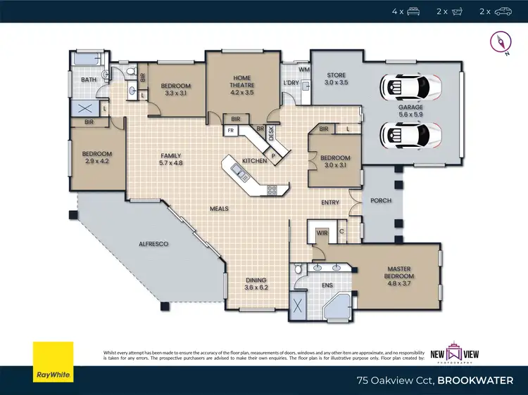 Floorplan of Homely house listing, 75 Oakview Circuit, Brookwater QLD 4300
