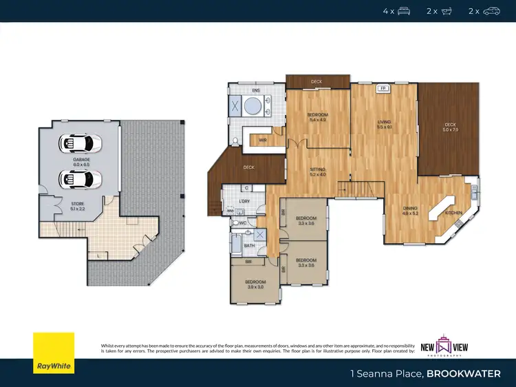 Floorplan of Homely house listing, 1 Seanna Place, Brookwater QLD 4300
