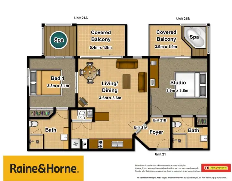 Floorplan of Homely unit listing, 21/3-5 Davidson Street (Mantra Aqueous), Port Douglas QLD 4877
