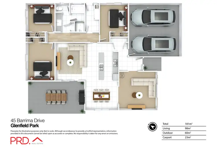 Floorplan of Homely house listing, 45 Barrima Drive, Glenfield Park NSW 2650
