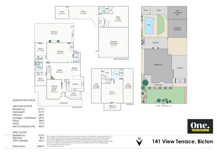 Floorplan of Homely house listing, 141 View Terrace, Bicton WA 6157