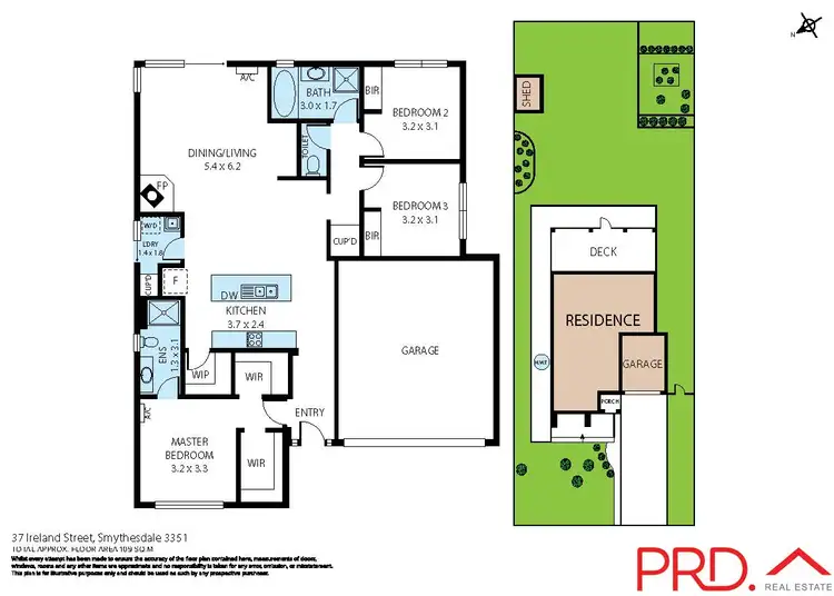 Floorplan of Homely house listing, 37 Ireland Street, Smythesdale VIC 3351