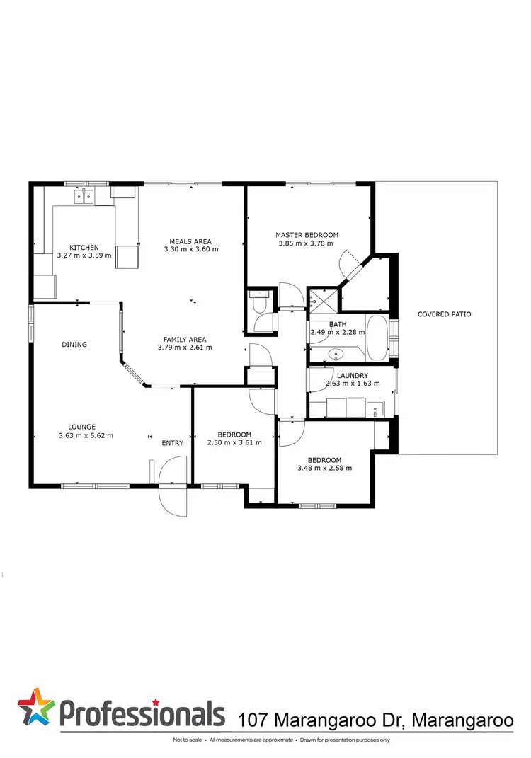 Floorplan of Homely house listing, 107 Marangaroo Drive, Marangaroo WA 6064