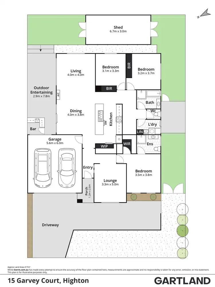 Floorplan of Homely house listing, 15 Garvey Court, Highton VIC 3216