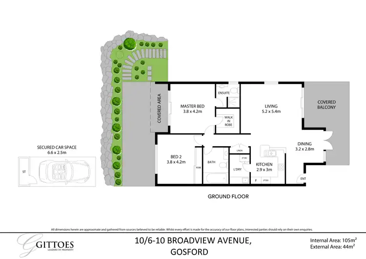 Floorplan of Homely unit listing, 10/6-10 Broadview Avenue, Gosford NSW 2250