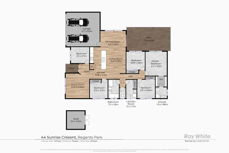 Floorplan of Homely house listing, 44 Sunrise Crescent, Regents Park QLD 4118