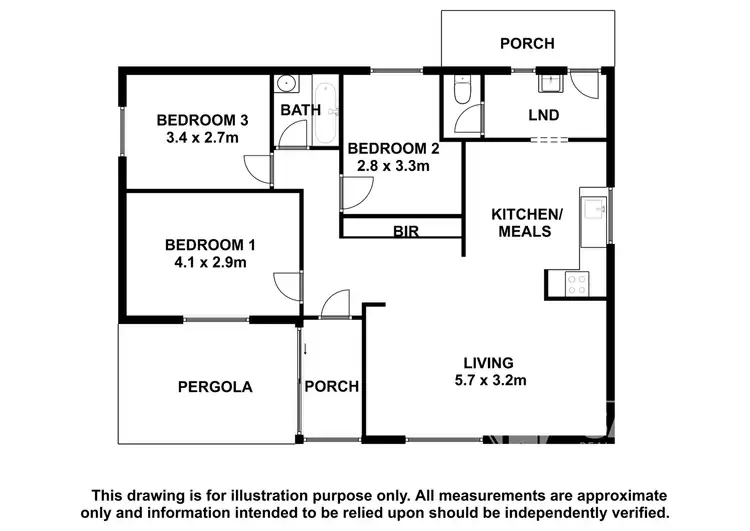 Floorplan of Homely house listing, 1 Honan Street, Mount Gambier SA 5290
