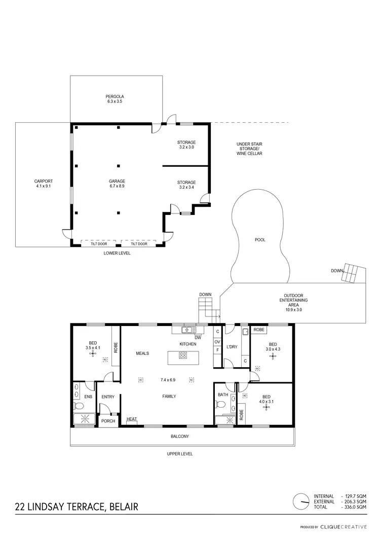 Floorplan of Homely house listing, 22 Lindsay Terrace, Belair SA 5052