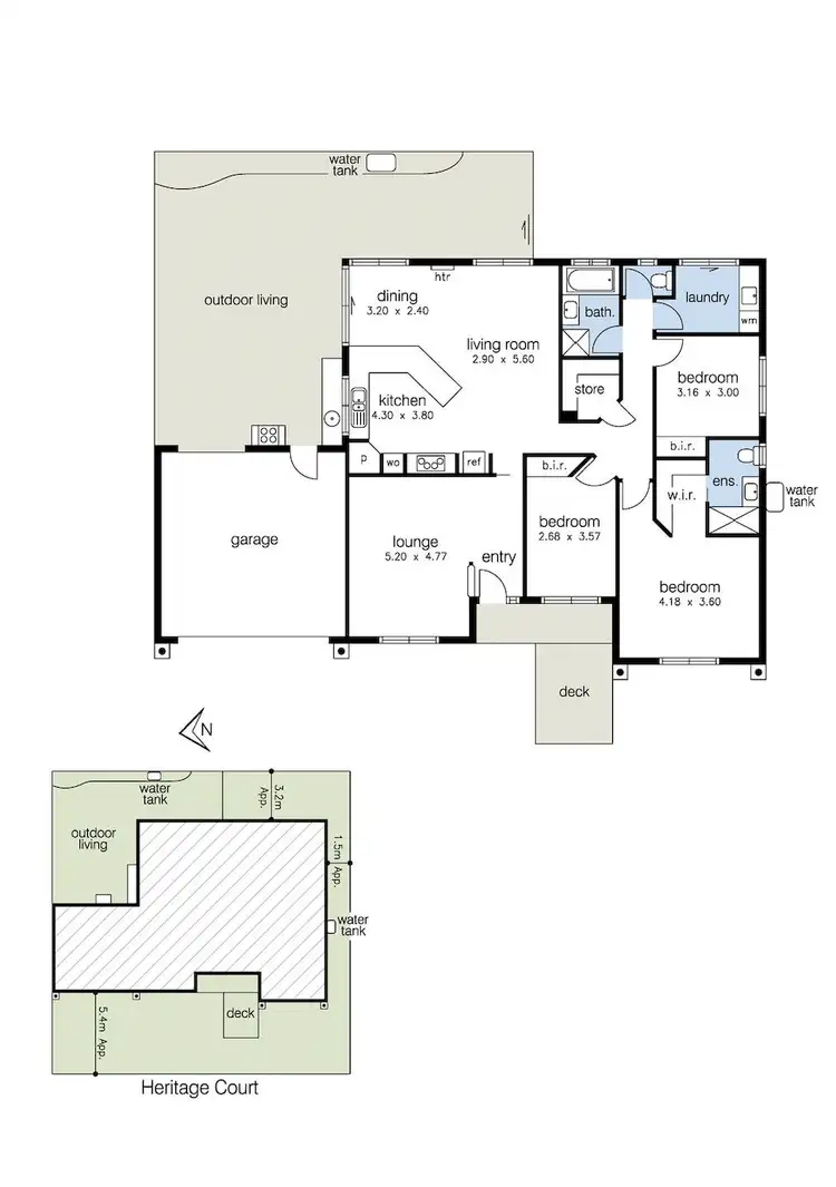 Floorplan of Homely house listing, 13 Heritage Court, Altona VIC 3018