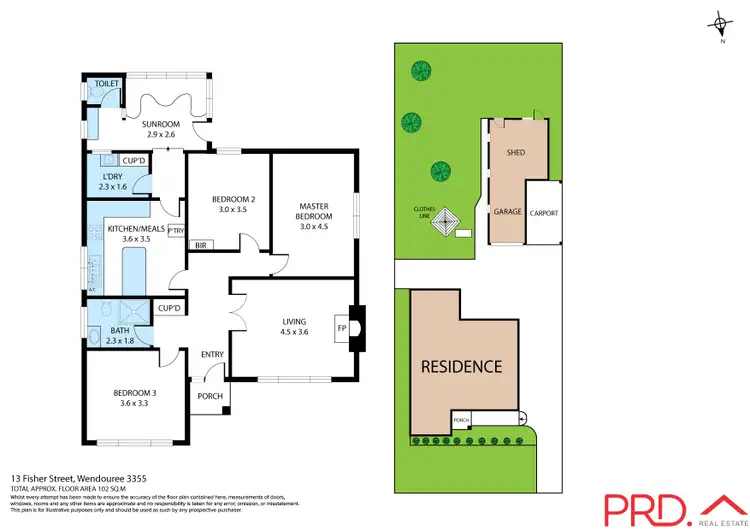 Floorplan of Homely house listing, 13 Fisher Street, Wendouree VIC 3355