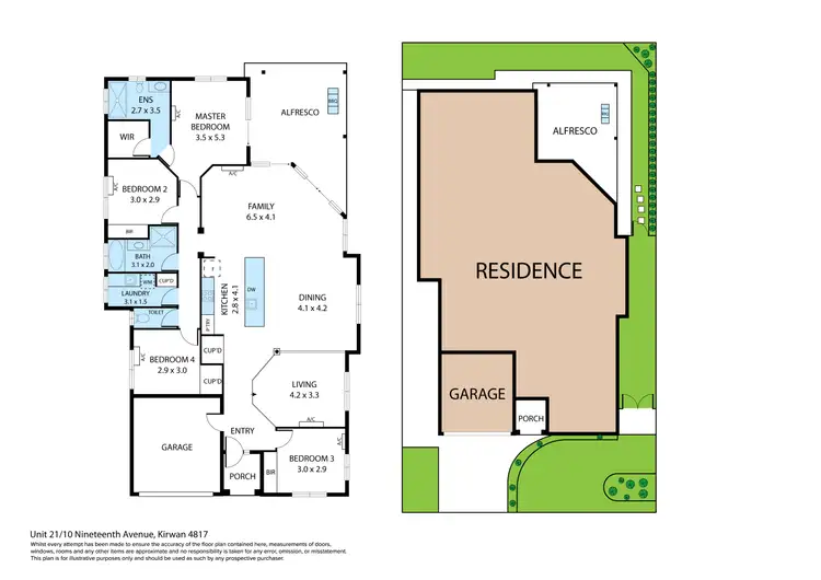 Floorplan of Homely house listing, 21/10 Nineteenth Avenue, Kirwan QLD 4817