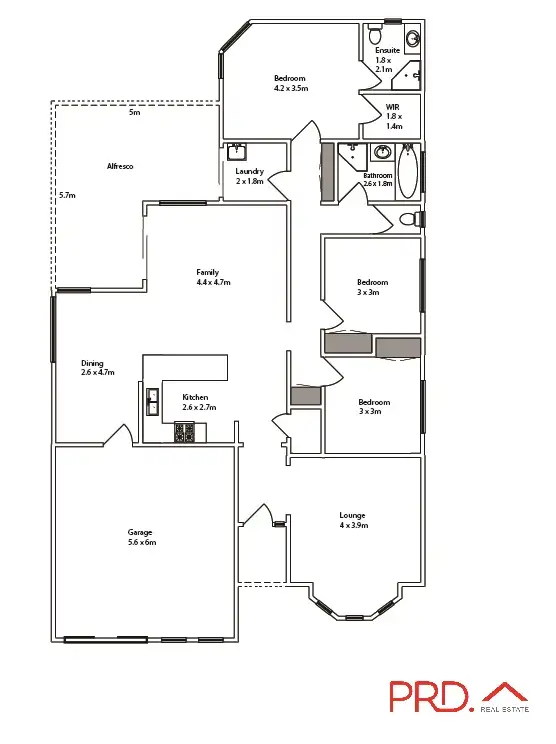 Floorplan of Homely house listing, 126 Dyar Avenue, Mildura VIC 3500