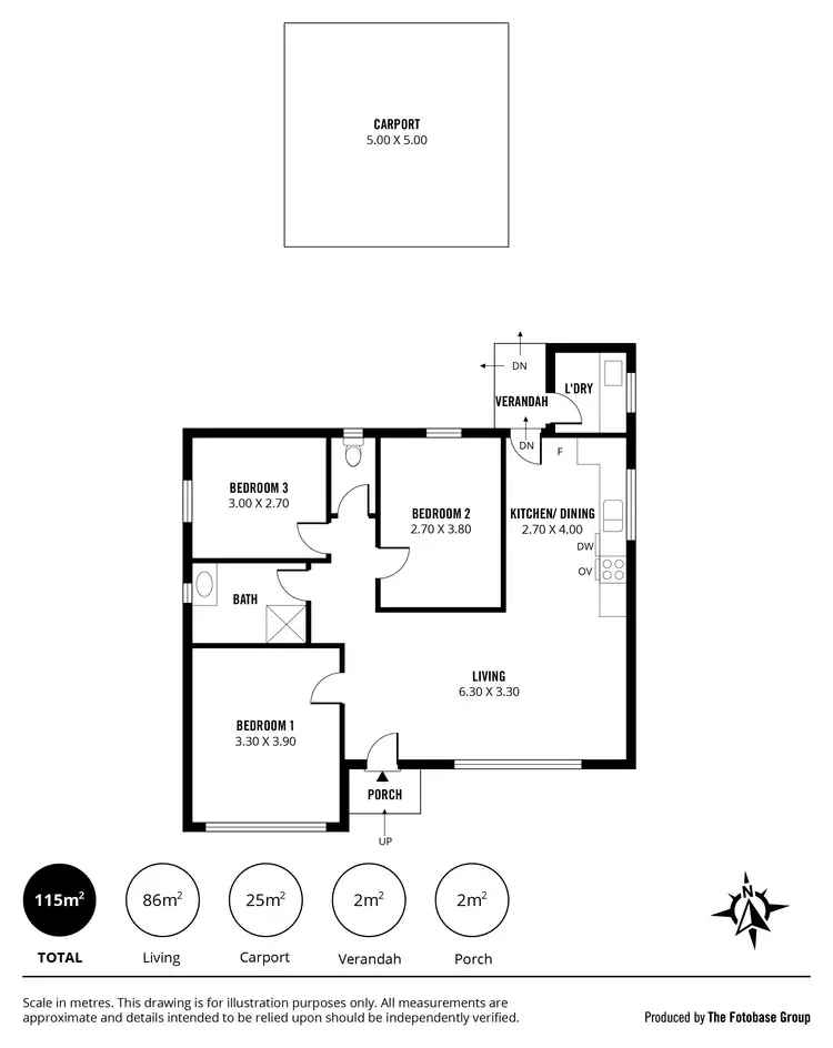 Floorplan of Homely house listing, 28 Dalkeith Avenue, Dover Gardens SA 5048